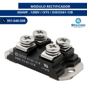 MODULO RECTIFICADOR 60AMP . 1200V / IXYS / DSEI2X61-12B