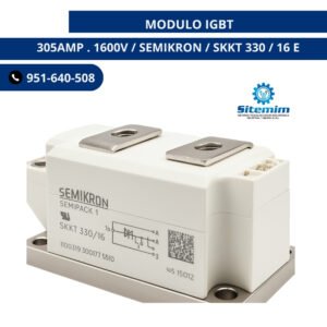 MODULO IGBT 305AMP . 1600V / SEMIKRON / SKKT 330 / 16 E