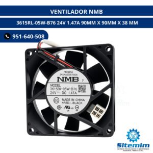 VENTILADOR NMB 3615RL-05W-B76 24V 1.47A 90MM X 90MM X 38 MM