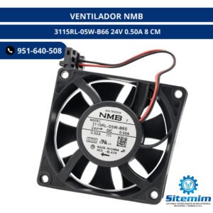 VENTILADOR NMB 3115RL-05W-B66 24V 0.50A 8 CM