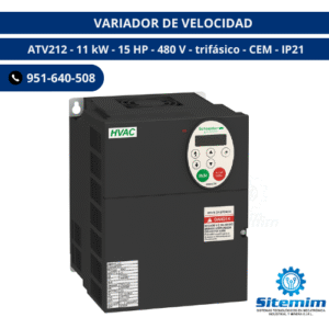 VARIADOR DE VELOCIDAD / ATV212 - 11 kW - 15 HP - 480 V - trifásico - CEM - IP21