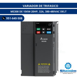 VARIADOR DE TRIFASICO / MS300 DE 15KW-20HP, 32A, 380-480VAC DELT
