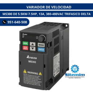 VARIADOR DE VELOCIDAD / MS300 DE 5.5KW-7.5HP, 13A, 380-480VAC TRIFASICO DELTA
