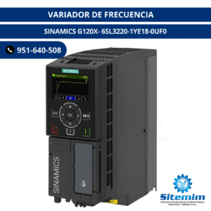 VARIADOR DE FRECUENCIA / SINAMICS G120X- 6SL3220-1YE18-0UF0