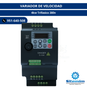 VARIADOR DE VELOCIDAD / 4kw Trifasico 380v
