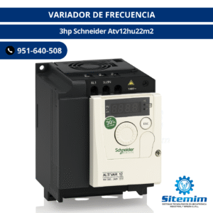 VARIADOR DE FRECUENCIA / 3hp Schneider Atv12hu22m2