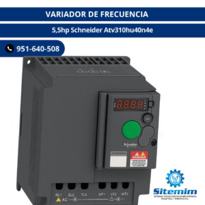 VARIADOR DE FRECUENCIA / 5,5hp Schneider Atv310hu40n4e