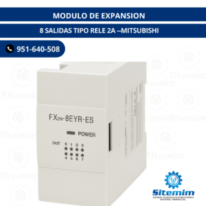 MODULO DE EXPANSION 8 SALIDAS TIPO RELE 2A MITSUBISHI