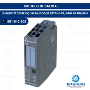 MODULO DE SALIDAS SIMATIC ET 200SP DQ 16X24VDC/0,5A ESTANDAR, P/BU A0 SIEMENS