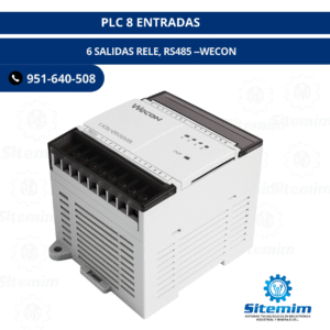 PLC 8 ENTRADAS 6 SALIDAS RELE, RS485 --WECON